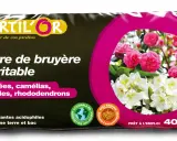 Sac de terre de bruyère Fertilor pour rhododendrons, camélias et azalées. Idéal pour plantes acidophiles.