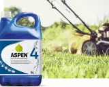Bidon d'essence tondeuse 4 temps Aspen 5L, prêt pour l'entretien de votre jardin.